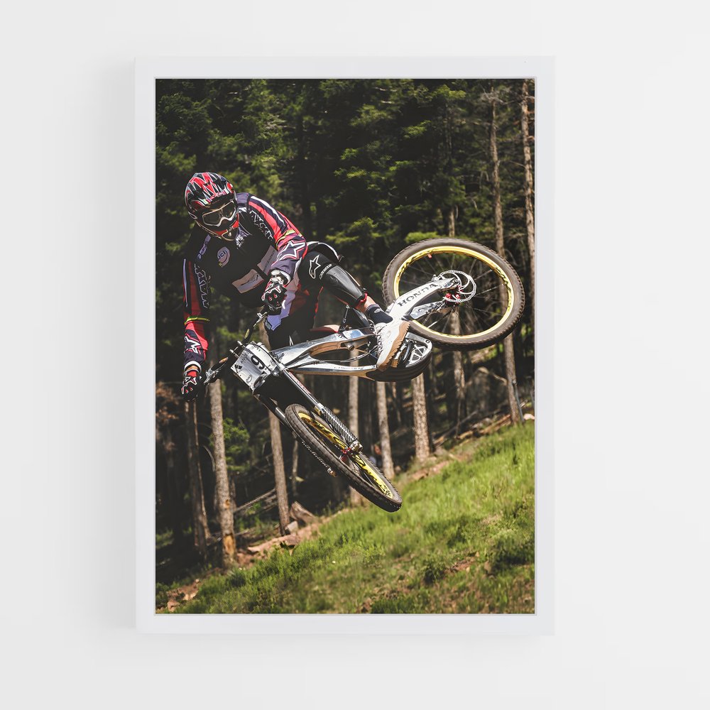Poster Trickster à VTT – affiche Cyclisme (vue 3)